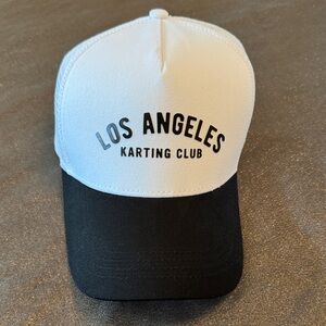K1 Speed RacingLos Angeles Karting Club Two-Tone Trucker Hat - White & Black NEW